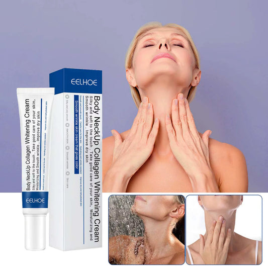 Collagen Neck Cream Lightens Neck Fine Lines Wrinkles Anti-Aging Lifts Tightens Skin Moisturizing Neck Whitening Cream