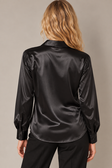 Chemise Épure - 100 % soie de mûrier - Noir