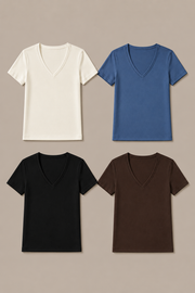 Lot de 4 T-shirts Nacréa