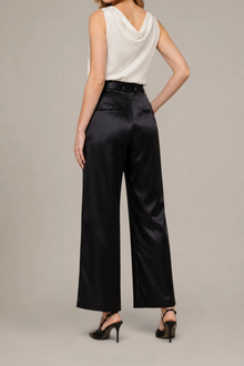 Pantalon Améliane – Coupe large – 100 % soie de mûrier