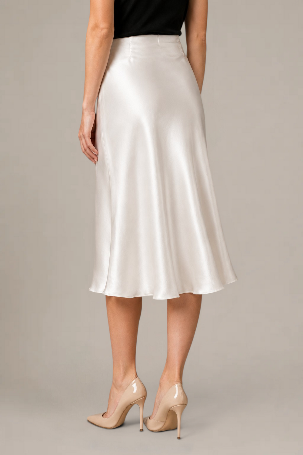 Jupe Calista Midi – 100 % soie de mûrier