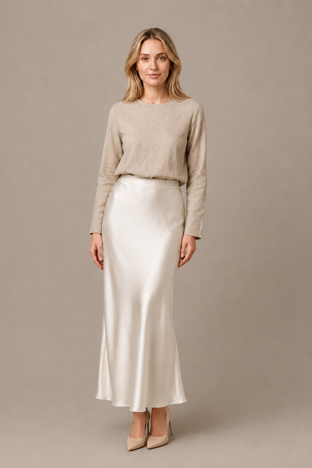 Jupe Isadora Maxi – 100 % soie de mûrier