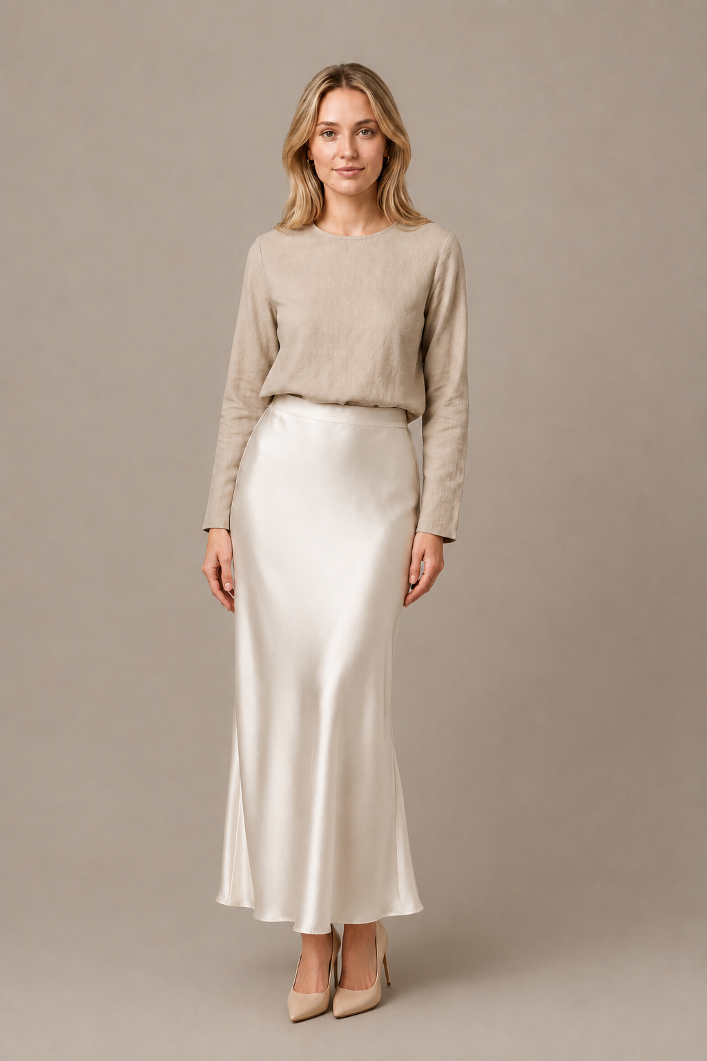 Jupe Isadora Maxi – 100 % soie de mûrier