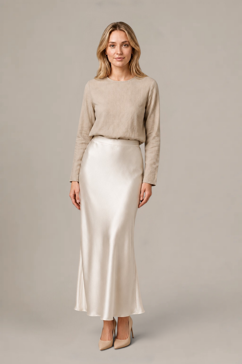 Jupe Isadora Maxi – 100 % soie de mûrier