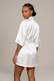 Kimono Lyséa – 100 % soie de mûrier – Ivoire