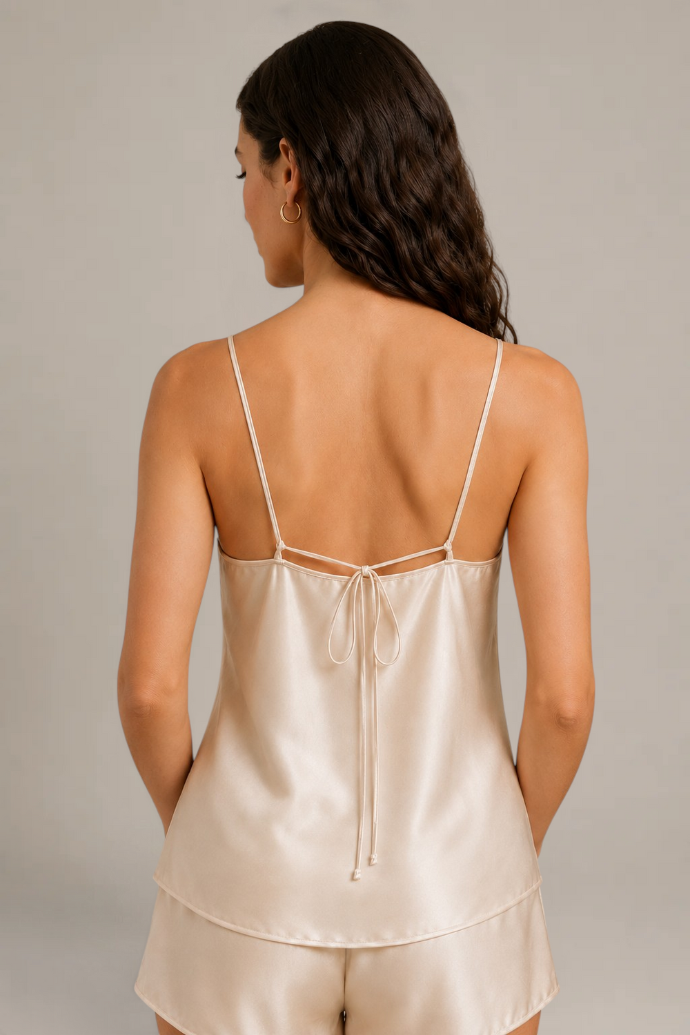 Ensemble Calyra – 100 % soie de mûrier – Champagne