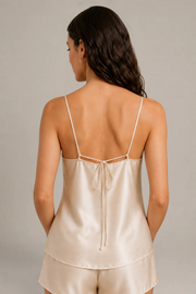 Ensemble Calyra – 100 % soie de mûrier – Champagne
