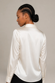 Chemise Épure - 100 % soie de mûrier - Ivoire
