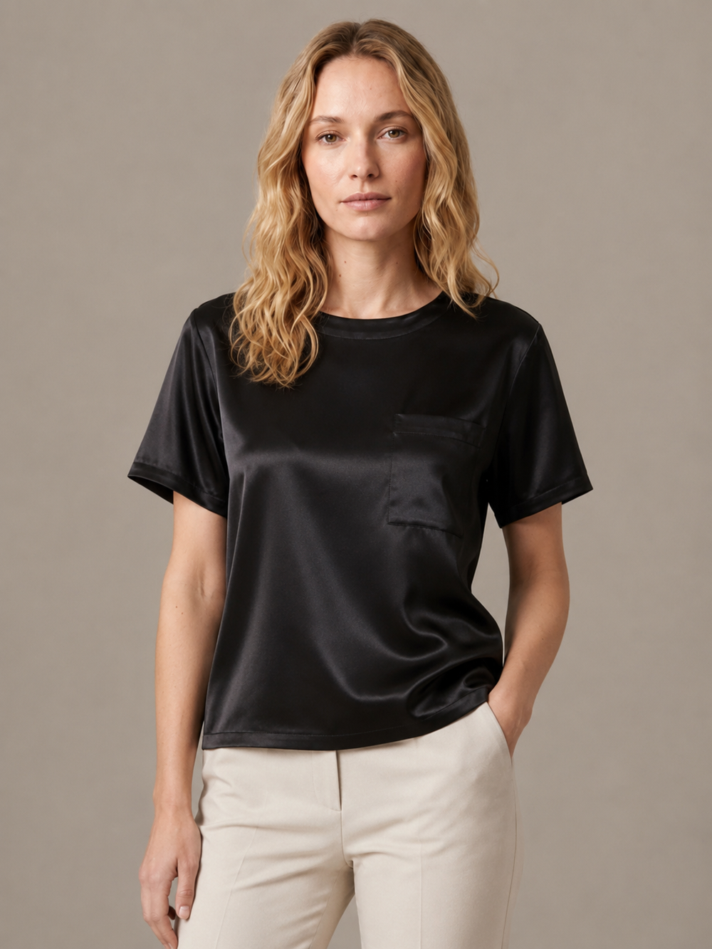 Top Zélina – 100 % soie de mûrier