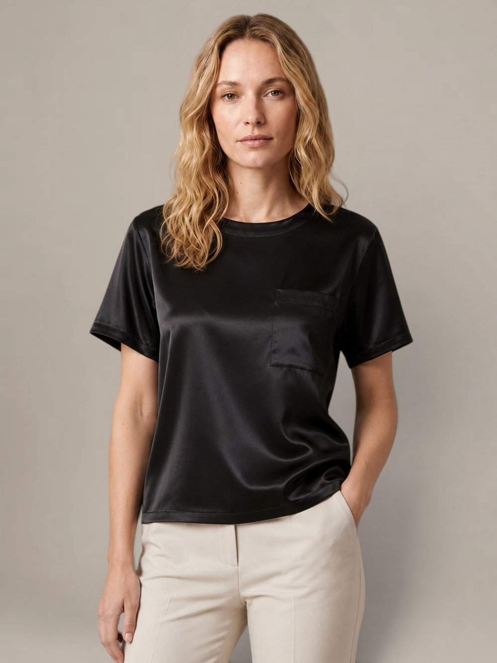 Top Zélina – 100 % soie de mûrier