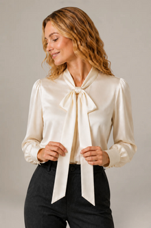Chemise Élégance - 100 % soie de mûrier - Ivoire