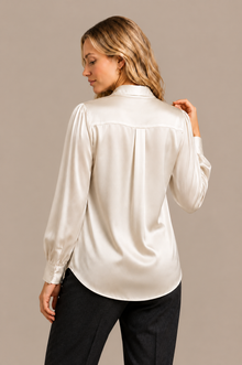Chemise Élégance - 100 % soie de mûrier - Ivoire