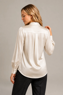 Chemise Élégance - 100 % soie de mûrier - Ivoire