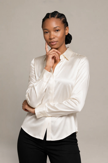 Chemise Épure - 100 % soie de mûrier - Ivoire