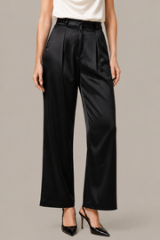 Pantalon Améliane – Coupe large – 100 % soie de mûrier