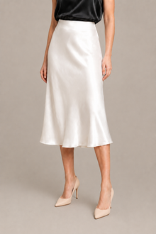 Jupe Calista Midi – 100 % soie de mûrier