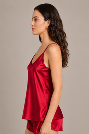 Ensemble Calyra – 100 % soie de mûrier – Prune