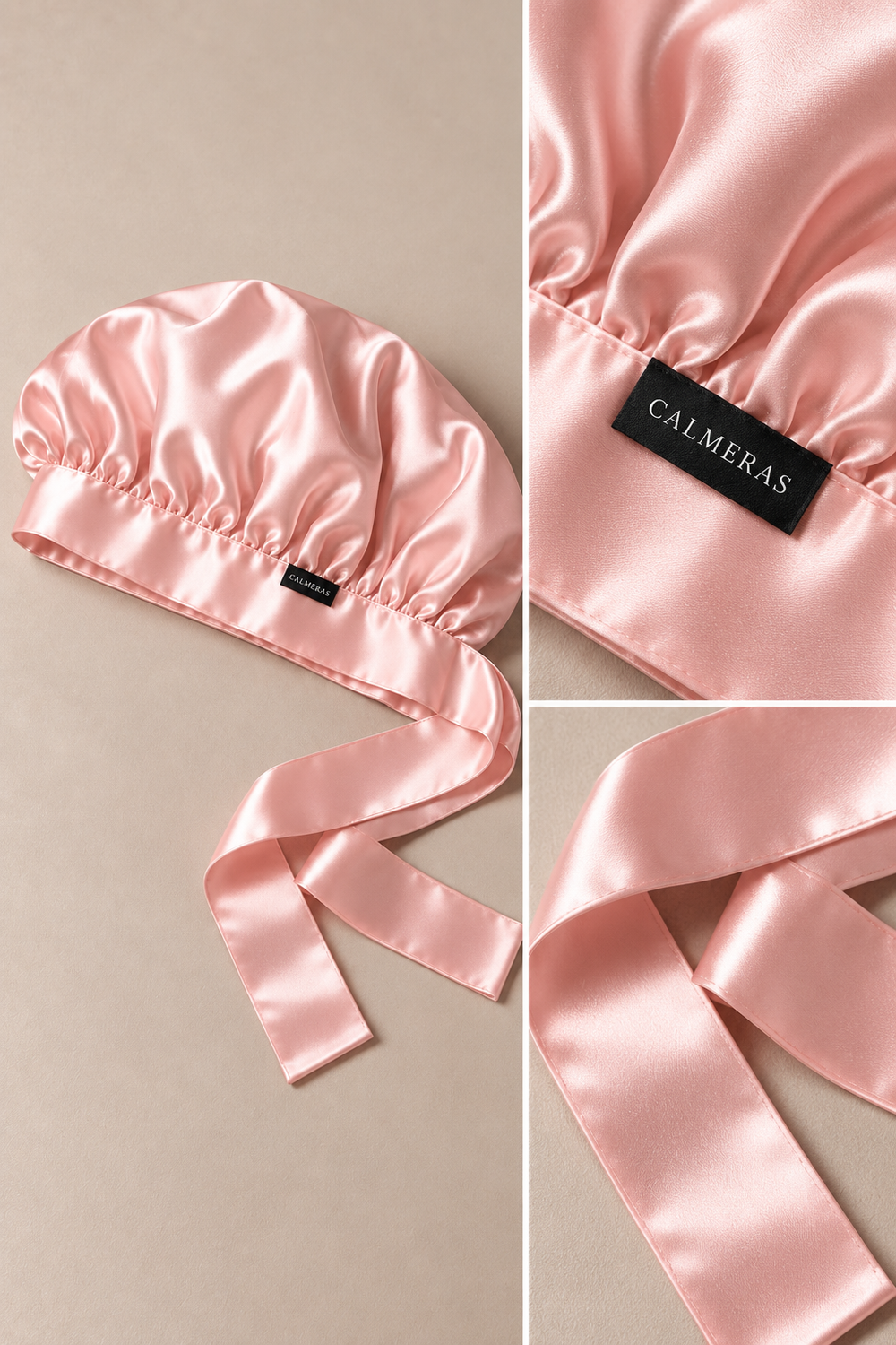 Bonnet Noctéa – 100 % soie de mûrier – Rose