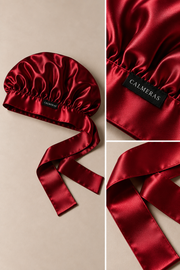 Bonnet Noctéa – 100 % soie de mûrier – Prune