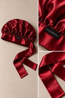 Bonnet Noctéa – 100 % soie de mûrier – Prune