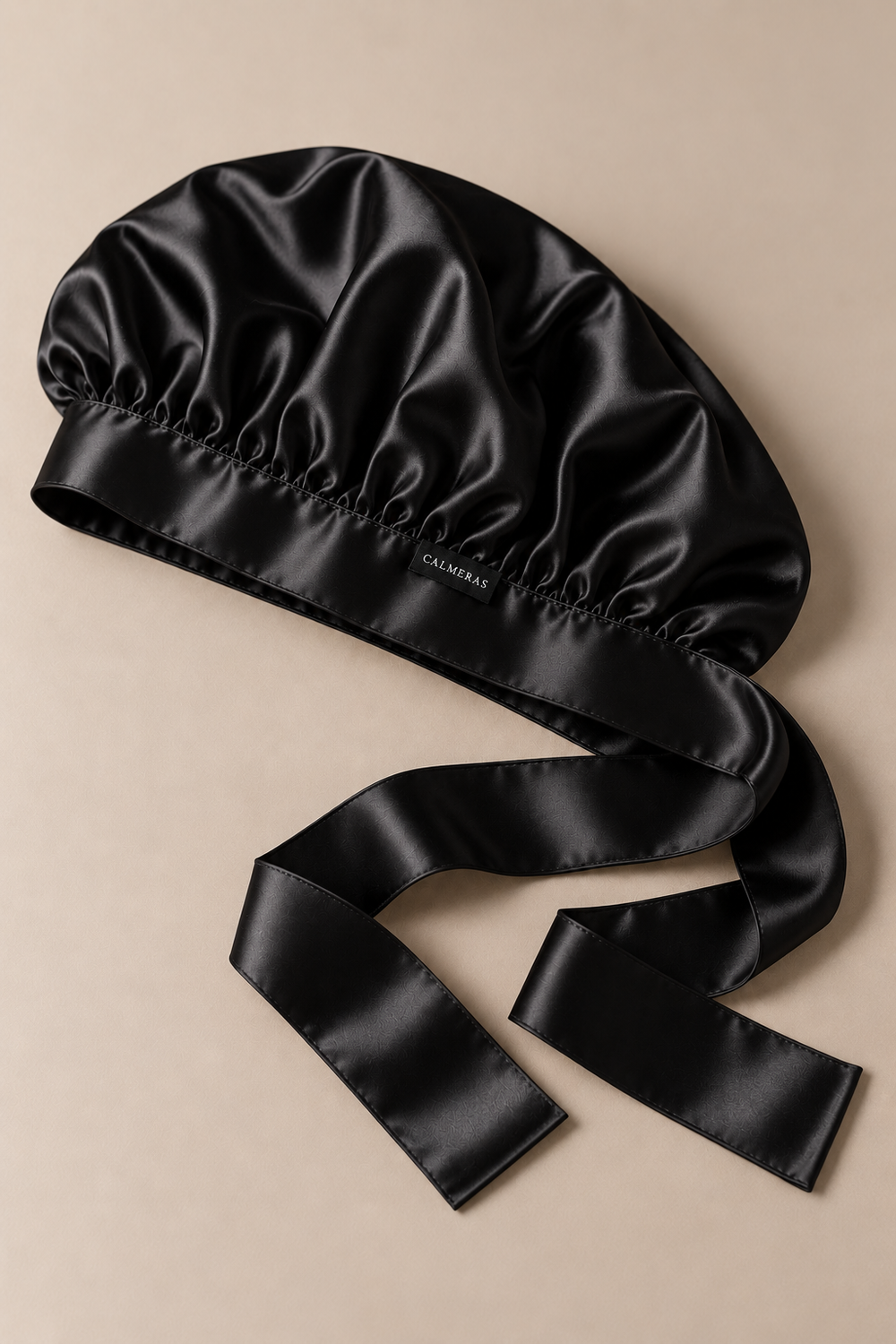 Bonnet Noctéa – 100 % soie de mûrier – Noir