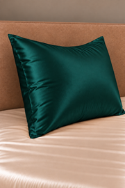 Lot Velina de 4 taies d’oreiller – 100 % soie de mûrier – Vert
