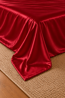 Parure de lit Olyssia – 100 % soie de mûrier – Prune