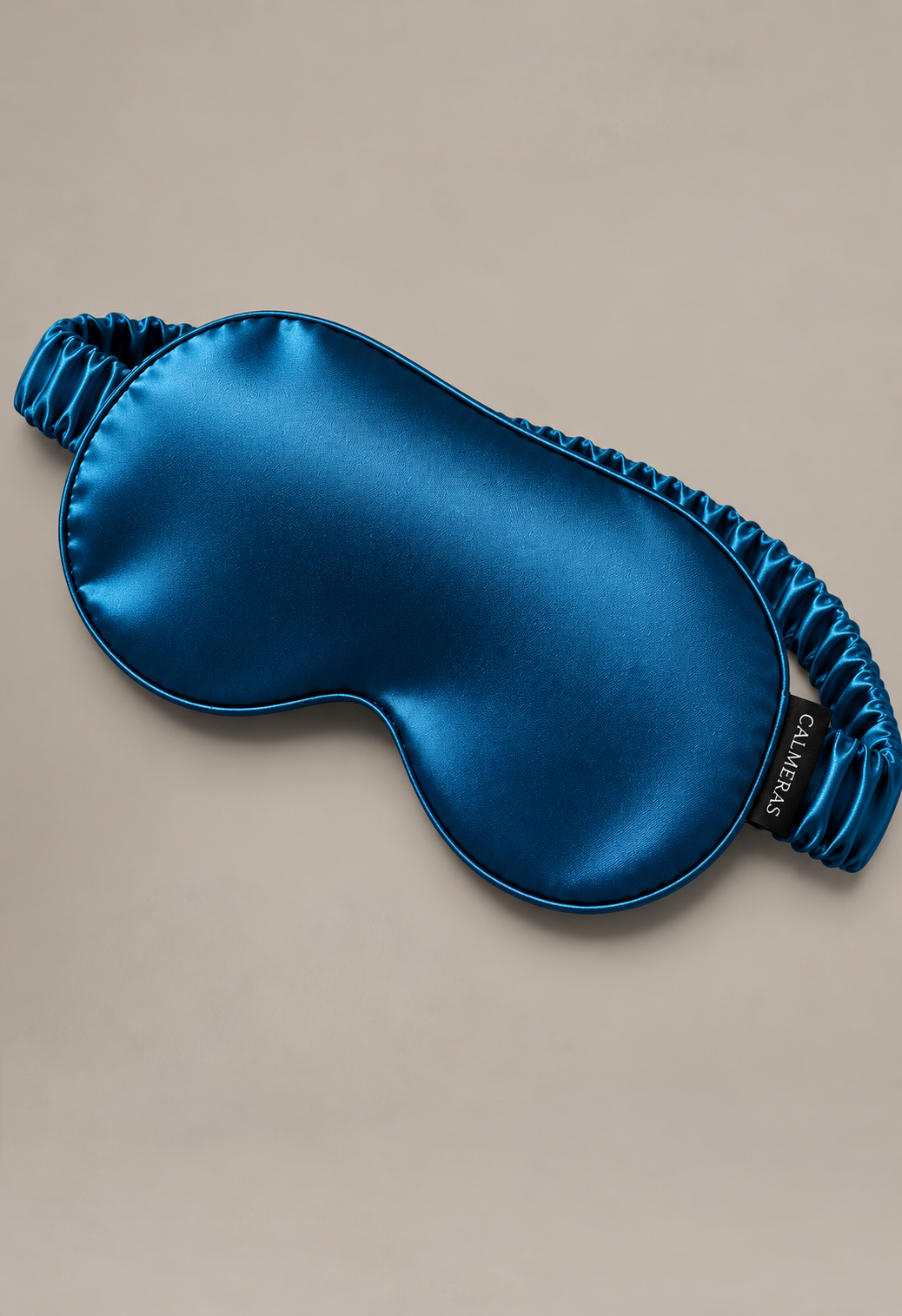 Masque de nuit Élunéa – 100 % soie de mûrier – Bleu