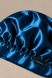 Bonnet Noctéa – 100 % soie de mûrier – Bleu