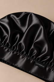 Bonnet Noctéa – 100 % soie de mûrier – Noir