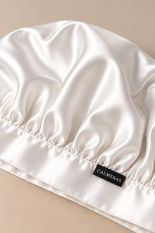 Bonnet Noctéa – 100 % soie de mûrier – Ivoire