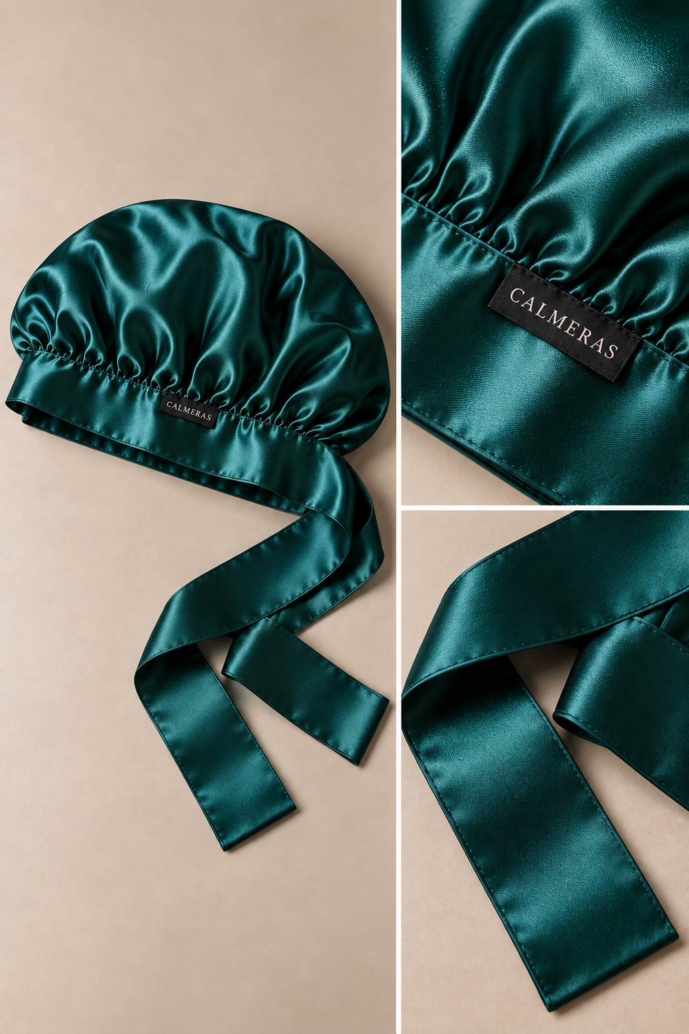 Bonnet Noctéa – 100 % soie de mûrier – Vert