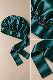Bonnet Noctéa – 100 % soie de mûrier – Vert