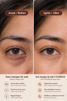 Masque de nuit Élunéa – 100 % soie de mûrier – Champagne