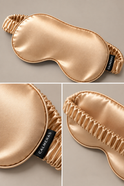 Masque de nuit Élunéa – 100 % soie de mûrier – Champagne