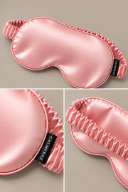 Masque de nuit Élunéa – 100 % soie de mûrier – Rose