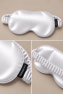 Masque de nuit Élunéa – 100 % soie de mûrier – Ivoire