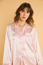Pyjama Lucia — 100 % soie de mûrier - Rose