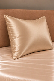 Lot Velina de 4 taies d’oreiller – 100 % soie de mûrier – Champagne