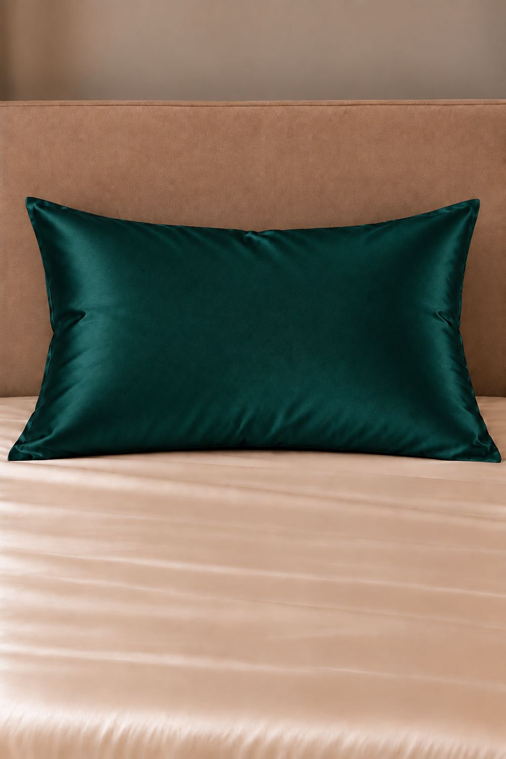 Taie d’oreiller Séralia – 100 % soie de mûrier – Vert