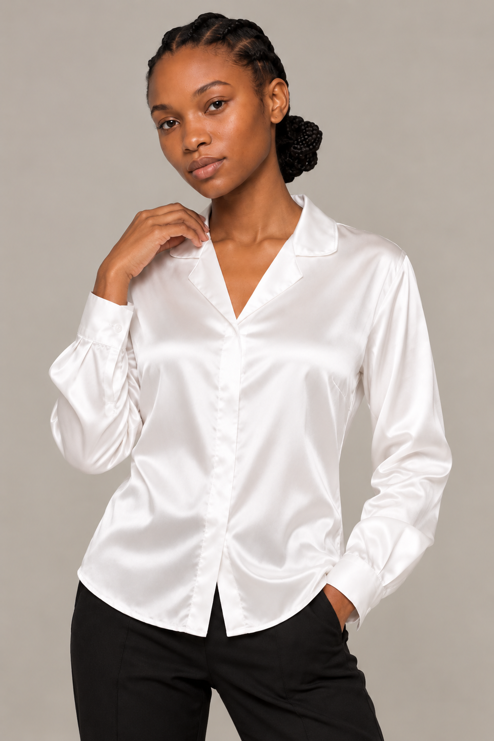 Chemise Épure - 100 % soie de mûrier - Ivoire