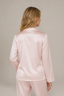 Pyjama Éliana – 100 % soie de mûrier – Rose